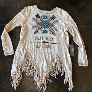 Double D Ranch fringe tunic
